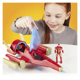 Vaisseau Marvel Avengers Iron Man avec 1 figurine - 10 cm - 4 ans