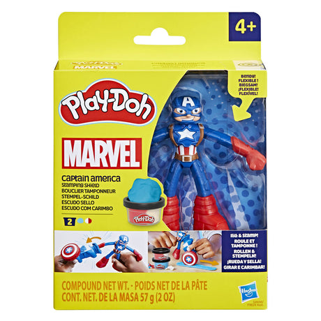 Play-doh marvel Captain America timbre bouclier - pâte à modeler