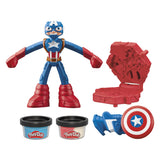 Play-doh marvel Captain America timbre bouclier - pâte à modeler