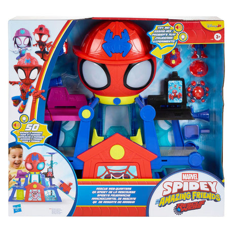 Hasbro marvel spidey and his amazing friends rescue-webs hoofdkwartier