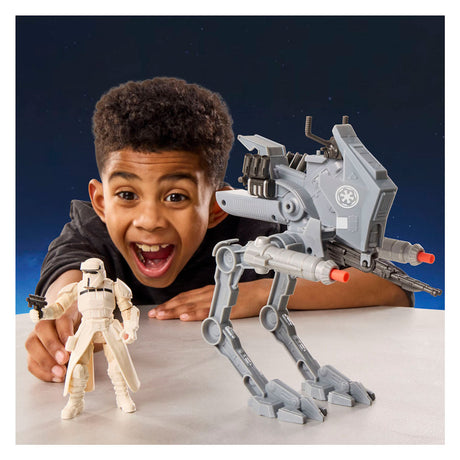 Star Wars Actionverse AT-RT et Imperial Remnant AT-RT Driver - figurine 11cm