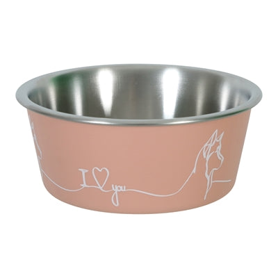 Zolux love gamelle pour chien rose