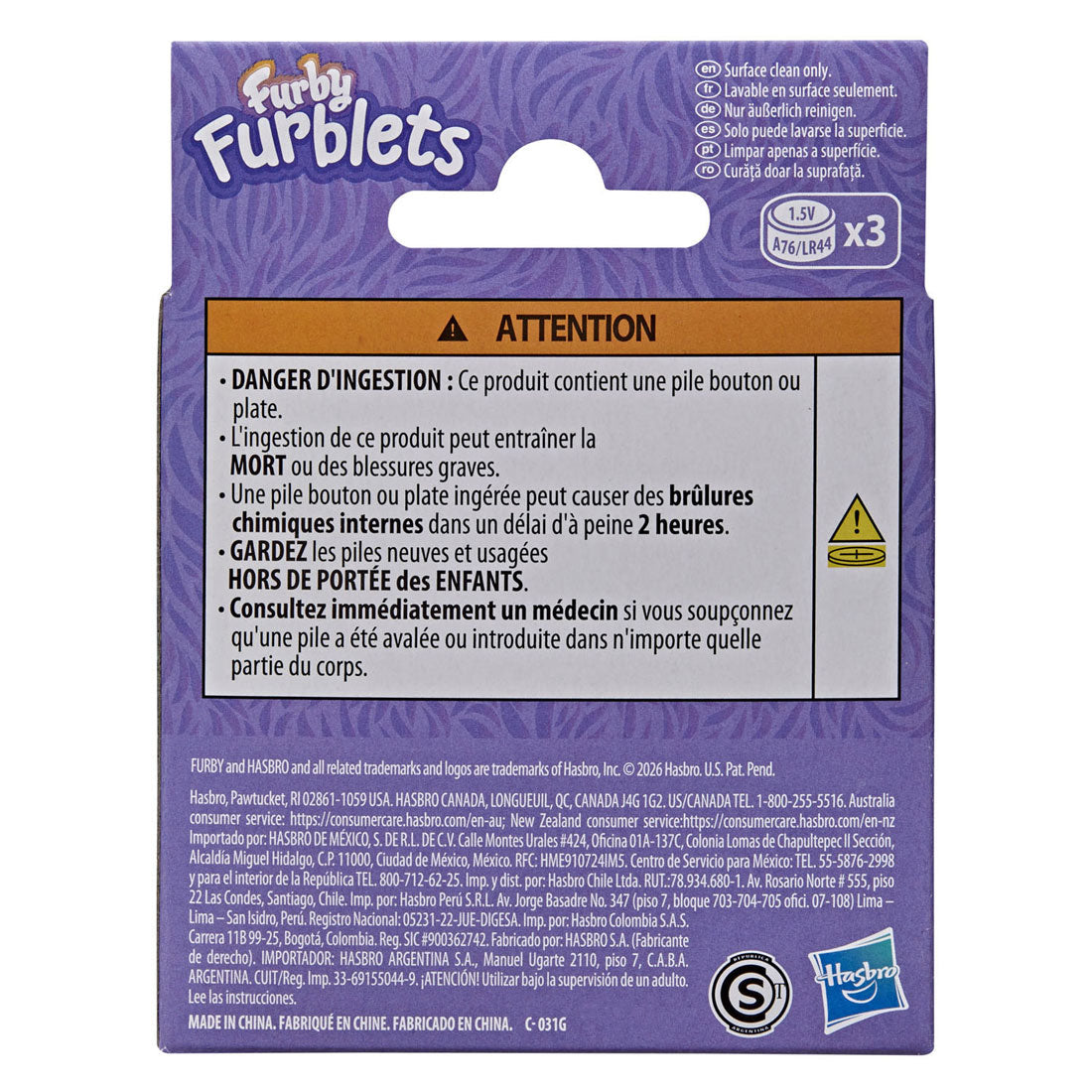 Hasbro furby furblets min-tee interactieve knuffel