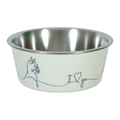 Zolux love bol à nourriture pour chat beige