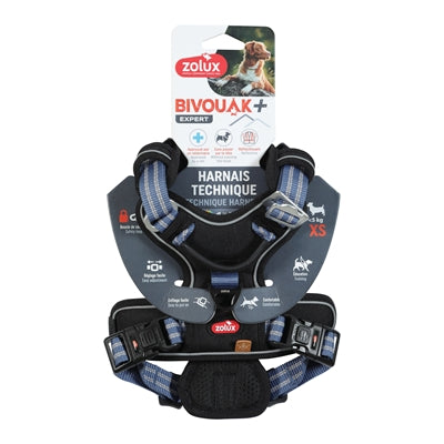 Zolux bvk harnais pour chien bleu
