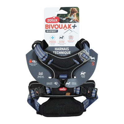 Zolux bvk harnais pour chien bleu