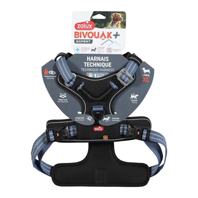 Zolux bvk harnais pour chien bleu