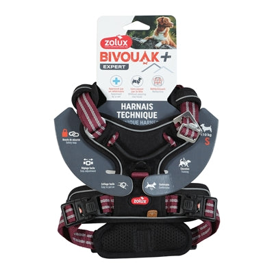 Zolux bvk harnais pour chien rouge