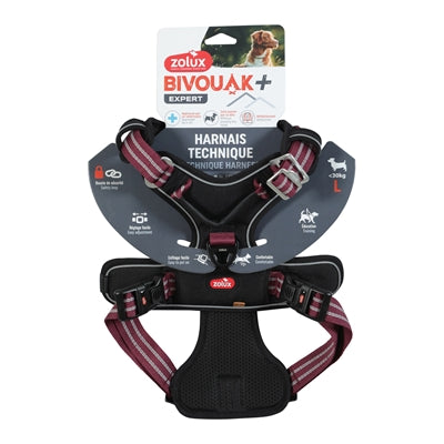 Zolux bvk harnais pour chien rouge