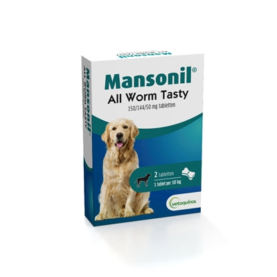 Mansonil chien tous les comprimés savoureux de vers