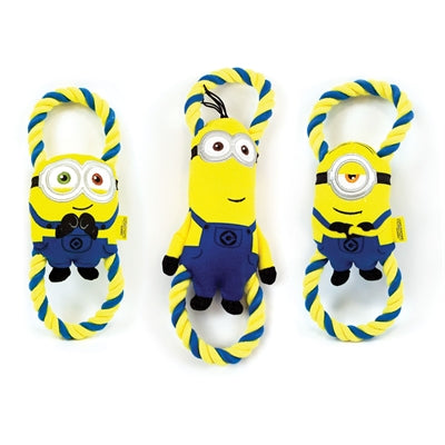 Minions peluche Bob Stuart Kevin sur corde de soie