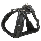 Trixie harnais pour chien premium flexmesh large poitrine noir