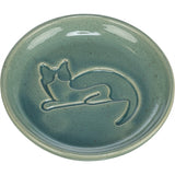 Trixie gamelle pour chat relief chat céramique bleu