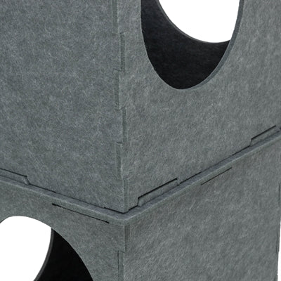 Trixie maison pour chat tour nele feutre gris