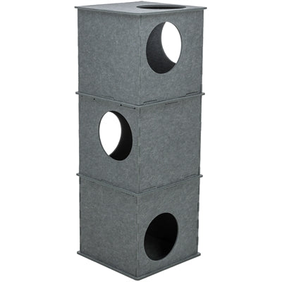 Trixie maison pour chat tour nele feutre gris