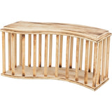 Râtelier à foin Trixie avec couvercle en bois flammé