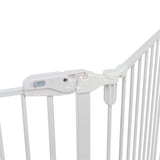 Portail de fermeture en métal Trixie 5 pièces avec porte blanche