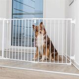 Portail de fermeture en métal Trixie 5 pièces avec porte blanche
