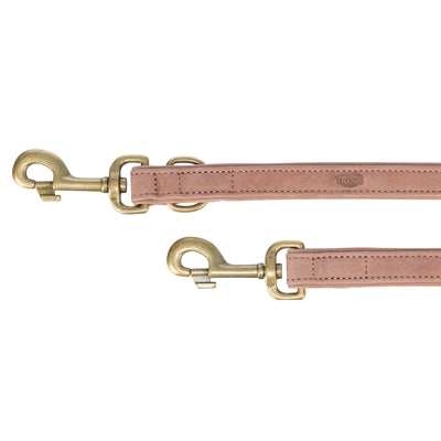 Trixie laisse pour chien pur cuir réglable rose