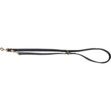 Trixie laisse pour chien pur cuir réglable noir