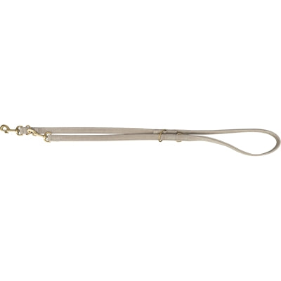 Trixie laisse pour chien pur cuir réglable gris clair