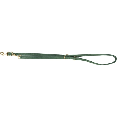 Trixie laisse pour chien pur cuir réglable vert sauge