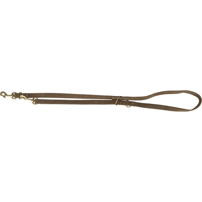 Trixie laisse pour chien pur cuir réglable marron