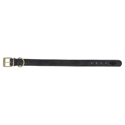 Trixie collier pour chien pur cuir noir