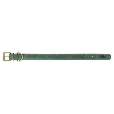 Trixie collier pour chien pur cuir vert sauge
