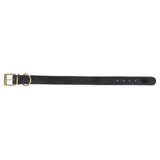 Trixie collier pour chien pur cuir noir