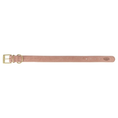 Trixie collier pour chien pur cuir rose