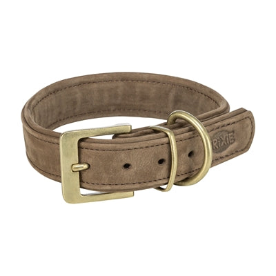 Trixie collier pour chien pur cuir marron