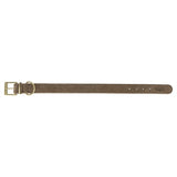 Trixie collier pour chien pur cuir marron