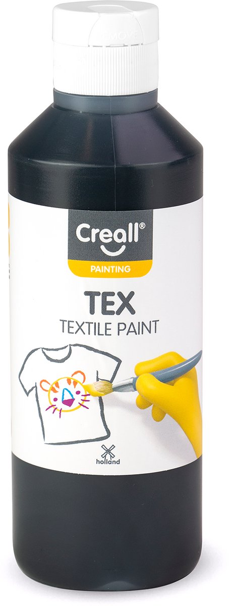 Peinture textile Creall noire, 250ml