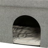 Trixie panier pour chat maison pour chat Kimy Soft 2 étages gris clair
