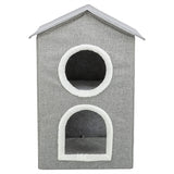 Trixie panier pour chat maison pour chat nora soft 2 étages gris clair