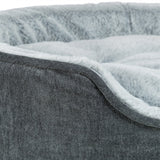 Trixie vital lit pour chien lino soft ovale gris gris clair