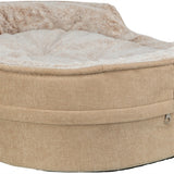 Trixie vital lit pour chien lino soft ovale beige crème