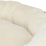 Trixie lit pour chien Leo peluche ronde douce crème imprimé léopard