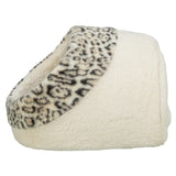 Trixie lit pour chat igloo leo peluche douce crème imprimé léopard