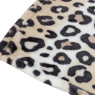 Trixie couverture pour chien Leo peluche douce crème imprimé léopard