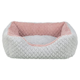 Trixie lit pour chien kaline mio angulaire gris vieux rose