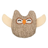 Peluche Trixie hibou en tissu avec herbe à chat beige
