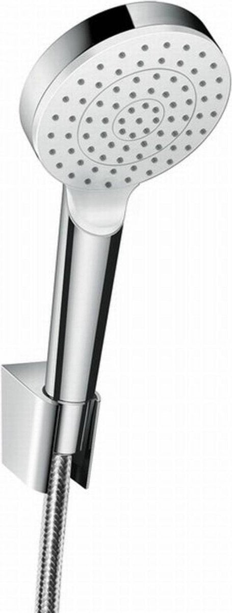 Hansgrohe ensemble de bain crometta 1jet ecosmart 8 l min avec flexible de douche 125 cm blanc chromé