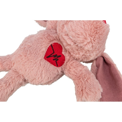 Trixie peluche chien coeur rose