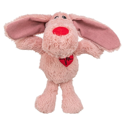 Trixie peluche chien coeur rose