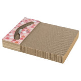 Trixie planche à gratter coeurs avec boules rectangulaire en carton saumon