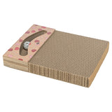 Trixie griffoir coeurs avec boules rectangulaire en carton abricot