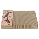 Trixie griffoir coeurs avec boules rectangulaire en carton abricot