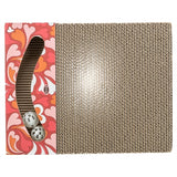 Trixie planche à gratter coeurs avec boules rectangulaire carton rouge